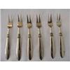 Image 1 : ANTIQUE BRONZE COCKTAIL/SHRIMP FORKS~SET OF SIX#1821640
