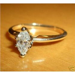 14K Gold Diamond Solitaire Engagement Ring #1821787