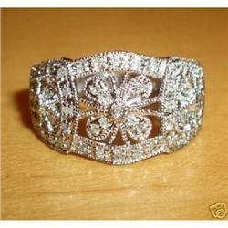 14K White Gold Diamond Wedding Ring #1821792