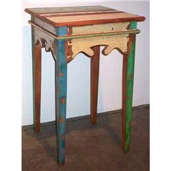 ANTIQUE RUSTIC PRIMITIVE NIGHTSTAND TABLE #1821832