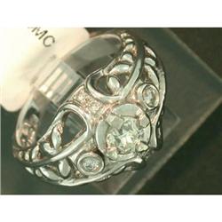 Art Deco 0.50ct OMC Diamond Ring in 18k W Gold #1832047