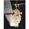 Image 1 : Tole and Crystal Chandelier #1832246