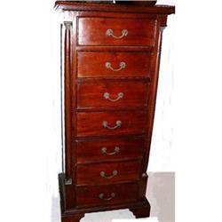 Mahogany Tall Chest Dresser Lingerie Chest #1832278