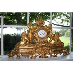 exellent quality guilded bronze large clock #1832425