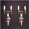 Image 1 : Pair of two light sconces. #1832635