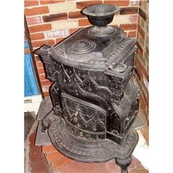 19c Barstow Providence RI 1852 Pot Belly Stove #1832697