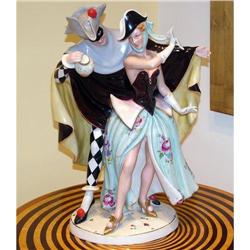 Royal Dux Harlequin & Columbine Figurine #1832737