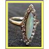 Image 1 : EDWARDIAN NOUVEAU DECO OPAL DIAMOND GOLD RING #1832773