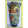 Image 1 : 18 1/4INCH NIPPON JEWEL VASE OWL BIRDS SUNSET #1832795