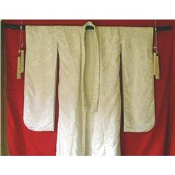 Kimono Japanese Silk Ivory Color Wall Hanging #1844073