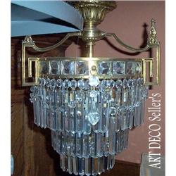French Empire Bronze chandelier3 lights #1844095