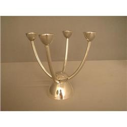 Candlestick  Silver  4  Armed  German  circa  #1844115