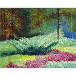 Impressionism oil "Summer landscape" by Russian#1844223