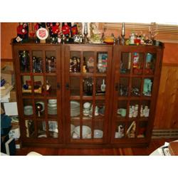 mission style bookcase  3-door pegged #1844229