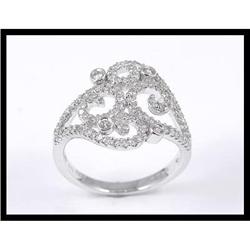 14K White Gold Diamond Ring #1844320