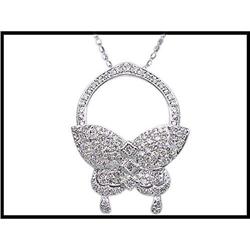 VERSATILE RING OR PENDANT DIAMOND BUTTERFLY #1844322