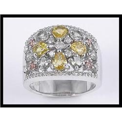 18k WG Sapphires Diamond Ring #1844328