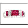 Image 1 : INVISIBLE SET RUBY DIAMOND RING 18K WHITE #1844334