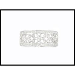 Intricate 18K White Gold Diamond Ring #1844368