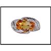 Image 1 : FRENCH DESIGNER CITRINE DIAMOND RING WAS $1,800#1844391