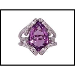 WORLD CLASS AMETHYST DIAMOND RING WAS $1750.00 #1844395