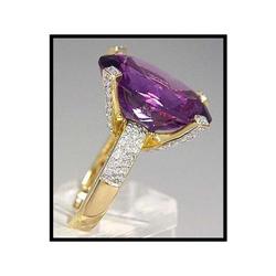 DESIGNER AMETHYST AND 78 DIAMONDS RING(was #1844411