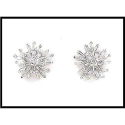 Baguette Diamond Snowflake Platinum #1844432