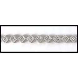 ART DECO 18K WHITE GOLD DIAMOND BRACELET(was #1844444