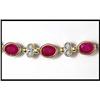 Image 1 : BLOOD RED RUBIES AND DIAMONDS 18K BRACELET(was #1844446