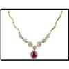 Image 1 : TOP RUBY DIAMOND 18K NECKLACE WAS $2400.00 #1844452
