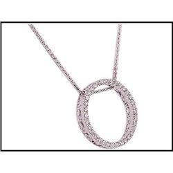 Stunning 18K White Gold Diamond Necklace #1844455