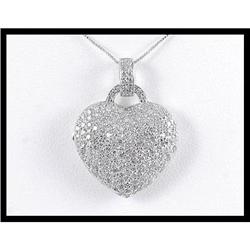 14K Heart Shape Diamond Locket / Pendant #1844458