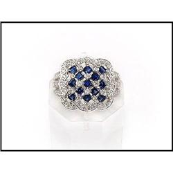 VERY FINE SAPPHIRES WITH DIAMONDS RING(was #1844480