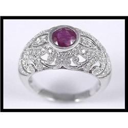 Sensational 18K White Gold Ruby and Diamond #1844491