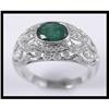 Image 1 : Wonderful 18K White Gold Emerald and Diamond #1844494