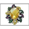 Image 1 : Sensational 18K White Gold Citrine, Green #1844495