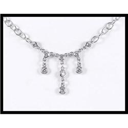 Splendid 18K White Gold Diamond Necklace #1844498