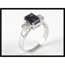 Marvelous 14K White Gold Sapphire and Diamond #1844503