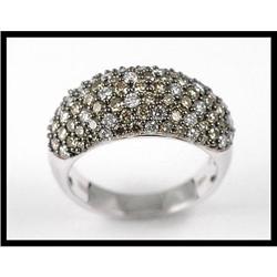 Shimmering 14K White Gold Diamond Ring #1844504