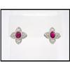 Image 1 : LRUBY AND BAGUETTE DIAMOND EARRINGS WERE $900. #1844506