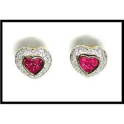 WORLD CLASS 18K INVISIBLE SET RUBY AND DIAMOND #1844510