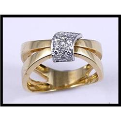 Luxuriant 18K Yellow Gold Diamond Ring #1844519