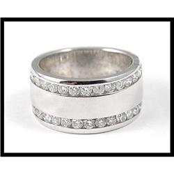 Classy 14K White Gold Diamond Band #1844525