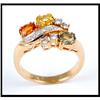 Image 1 : MULTI COLORED SAPPHIRE DIAMOND RING #1844531