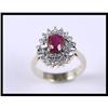 Image 1 : Wonderful 14K Yellow Gold Diamond and Ruby Ring#1844534