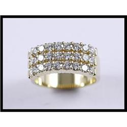 18K Yellow Gold Diamond Band #1844544