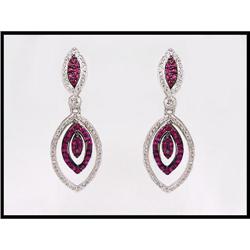 ACADEMY AWARDS DIAMOND RUBY EARRINGS(was $3000)#1844553