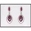 Image 1 : ACADEMY AWARDS DIAMOND RUBY EARRINGS(was $3000)#1844553