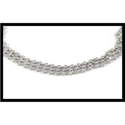 Shimmering 14K White Gold Diamond Bracelet #1844560