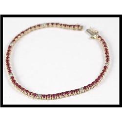 Superb 14K Yellow Gold Ruby and Diamond #1844562